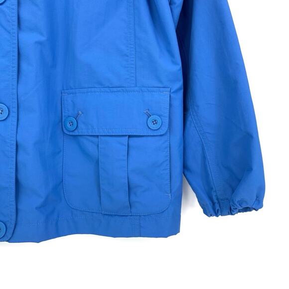 LANDS' END Nylon Utility Jacket Cerulean Blue XL - Picture 2 of 11